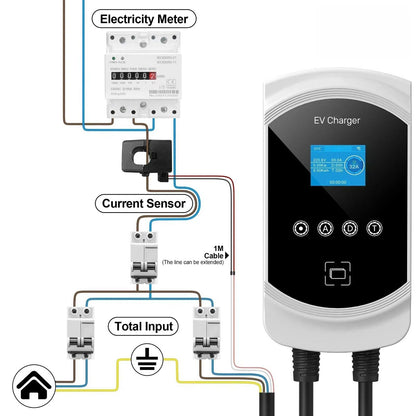 Cargador para vehículos eléctricos GBT de China con función DLB, aplicación Wi-Fi RFID, 11 kW trifásico, retardo de 1 a 15 horas
