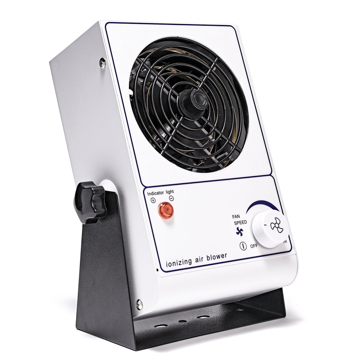 Ventilador ionizante de iones de ventilador de iones de ventilador de eliminación antiestática de descarga ESD Ventilador 110V ionizador de escritorio Ventilador Eliminador de ventilador