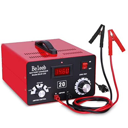 Cargador de batería ajustable C20 12V 24V 36V 48V, 12A pulsos de alto voltaje desulfatador de batería mantenedor con chip inteligente para baterías de litio LiFePO4 de plomo-ácido BLB-C20