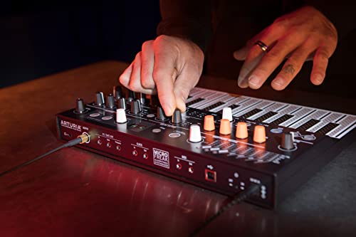 Arturia - Teclado sintetizador MicroFreak - Sintetizador híbrido de 25 teclas con teclado PCB, osciladores ondulables y digitales, filtros analógicos