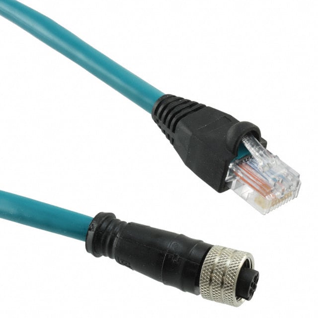 Molex 1201080010 Brad Micro-Change 120108 Circular de 04 pos macho a RJ45, 8p4c 3.28' (1.00m)