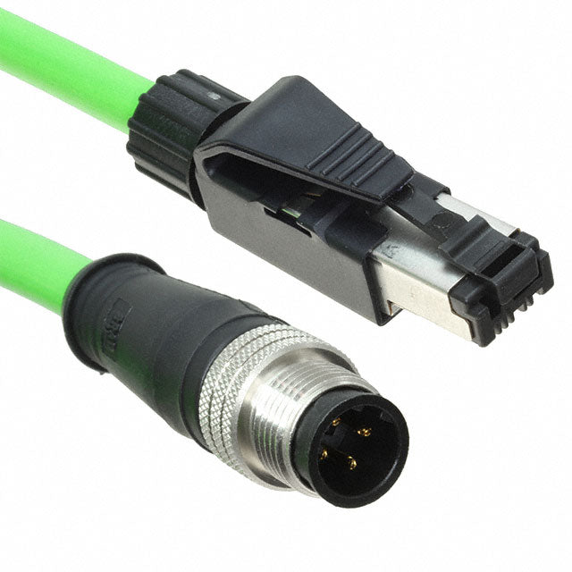 Molex 1201080257 Brad Micro-Change 120108 Circular de 04 pos macho a RJ45, 8p4c 16.40' (5.00m)