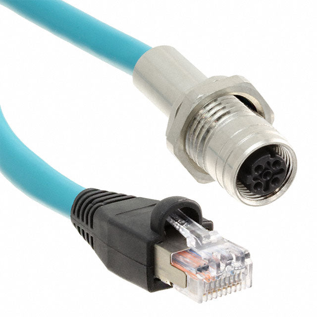 Molex 1201090005 Brad Ultra-Lock 120109 Circular, hembra y de 04 pos a RJ45, 8p4c 1.97' (600.0mm)
