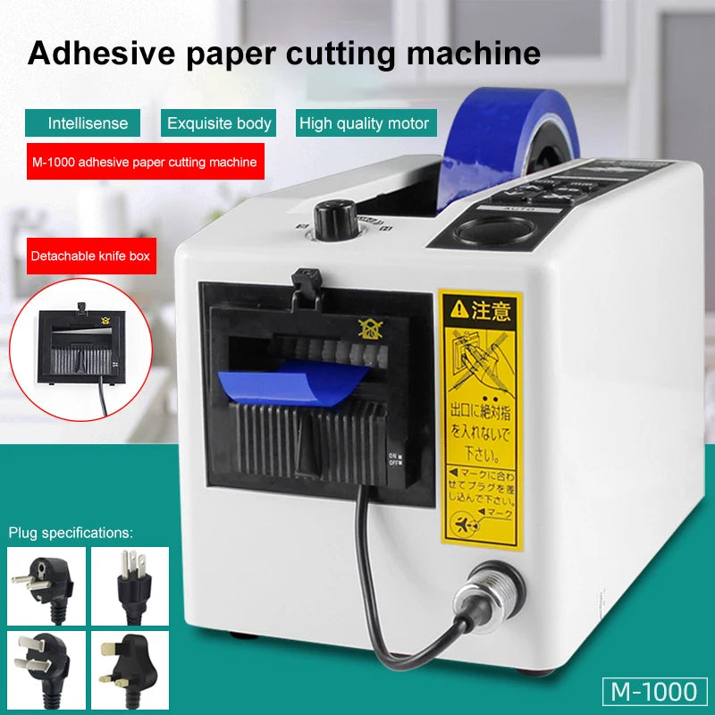 Dispensador automático de cinta de embalaje FEITA TOOLS M-1000, máquina cortadora automática de cinta adhesiva, cortador dispensador de cinta electrónica