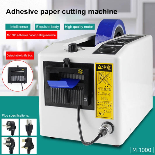 Dispensador automático de cinta de embalaje FEITA TOOLS M-1000, máquina cortadora automática de cinta adhesiva, cortador dispensador de cinta electrónica
