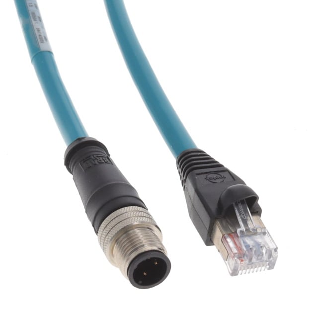 Molex 1300480205 Brad Micro-Change 120049 Circular de 4 pos macho a RJ45, 8p8c 3.28' (1.00m)