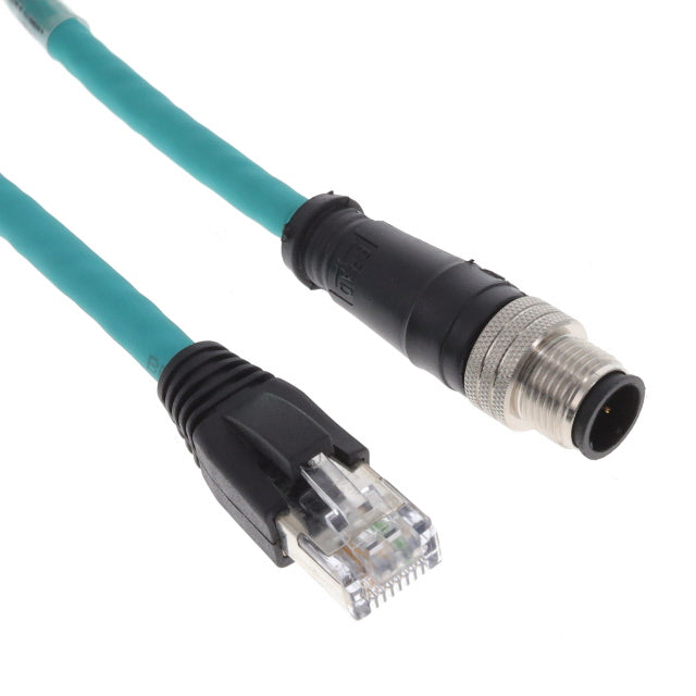 Molex 1300480309 Brad Micro-Change 120108 Circular de 04 pos macho a RJ45, 8p4c 3.28' (1.00m)