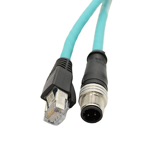 Molex 1300480357 Brad Micro-Change 130048 Circular de 04 pos macho a RJ45, 8p4c 75.46' (23.00m)