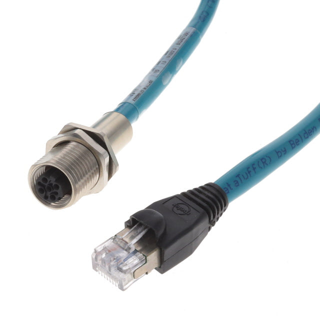 Molex 1300540024 Brad Ultra-Lock 130054 Circular, hembra y de 04 pos a RJ45, 8p4c 16.40' (5.00m)