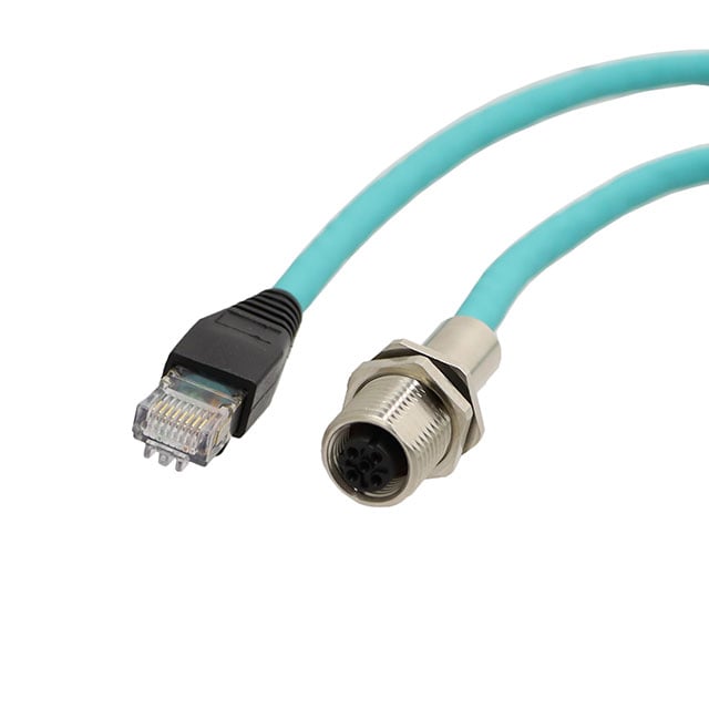 Molex 1300580126 Brad Ultra-Lock 130058 Circular, hembra y de 4 pos a RJ45, 8p8c 9.84' (3.00m)