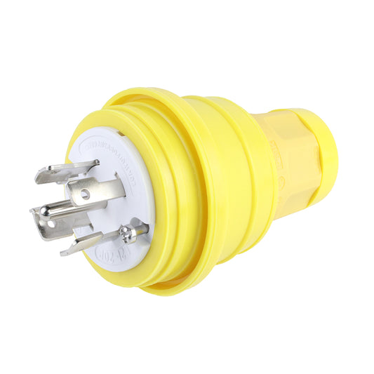 Molex 1301470031 Watertite 130147 NEMA L21-20P Clavija de conexión, hojas macho 20A 120/208VCA, 3 fase