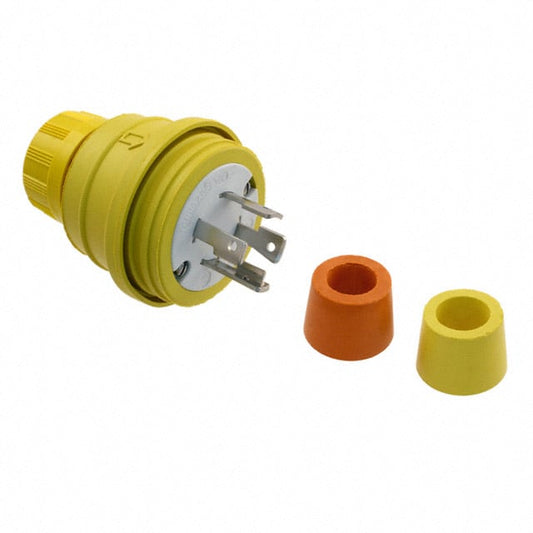Molex 1301470081 Watertite 130147 NEMA L16-30P Clavija de conexión, hojas macho 30A 480VCA, 3 fase