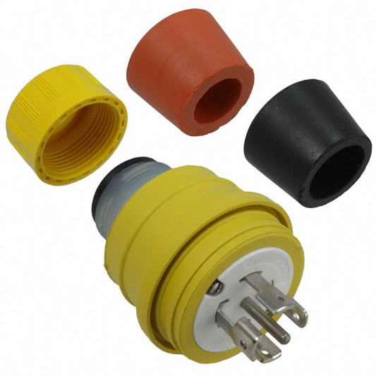 Molex 1301470085 Watertite 130147 NEMA L21-30P Clavija de conexión, hojas macho 30A 120/208VCA, 3 fase
