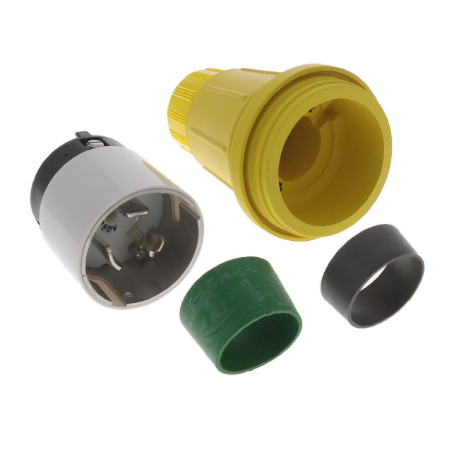 Molex 1301550155 Watertite 130155 NON-NEMA (2P3W), estilo California Clavija de conexión, hojas macho 50A 250VCA