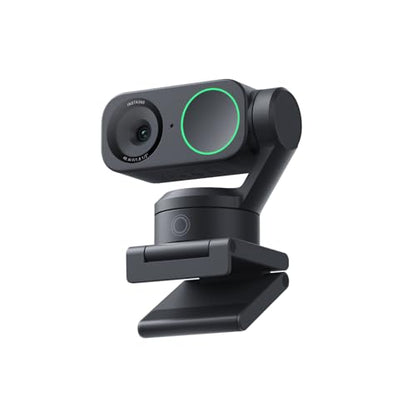 Insta360 Link 2 - Cámara web PTZ 4K para PC/Mac, sensor de 1/2 pulgada, seguimiento AI, HDR, micrófono con cancelación de ruido AI, control de gestos para transmisión, videollamadas, juegos CINSABNB-ST