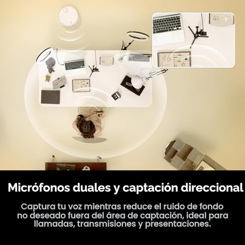Insta360 Link 2C Pro - CINSABPB-S-B Cámara web 4K para PC/Mac, sensor de 1/1.3", baja luz, marco automático, HDR, micrófonos direccionales con cancelación de ruido, compatible con Stream Deck, Zoom, equipos