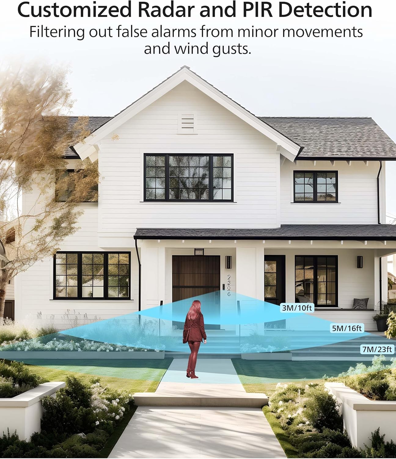 Cámara de timbre de video de seguridad Philips (timbre incluido), sin cuota mensual, cámaras duales 2K FHD con detección de movimiento, audio de 2 vías, compatible con Alexa y Google Assistant # DDA270X-2TXS