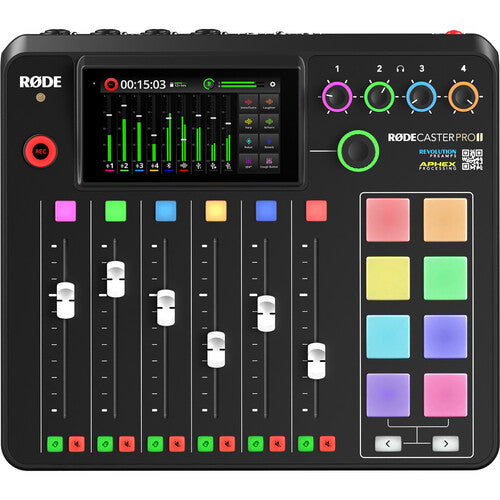 Estudio de producción de audio integrado RODE RODECaster Pro II (Negro)  • MFR # RCP II