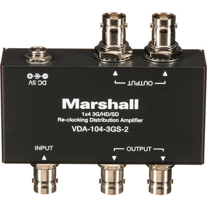 Marshall Electronics VDA-104-3GS-2 1x4 3G/HD/SD-SDI Reclocking Distribution Amplifier