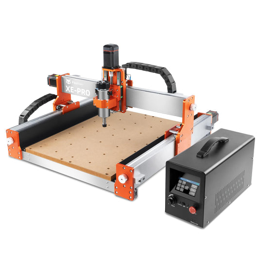FoxAlien - Máquina de fresado CNC XE-PRO con tornillos de bola, husillo de 400 W de 3 ejes de fresado para corte de madera y aluminio actualizable a rieles lineales