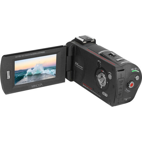 Videocámara Minolta MN4K30NV UHD 4K con visión nocturna infrarroja (negra)