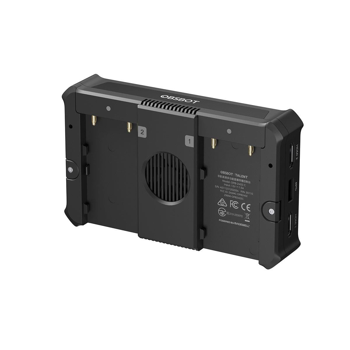 Monitor de grabación y transmisión HDMI/USB Full HD Full HD OBSBOT Talent de 5,4", color negro. OSOPB2402C
