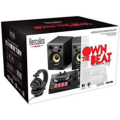 Kit esencial para DJ Hercules con controlador DJControl Inpulse 300 MK2, monitores y auriculares  # AMS-DJ-ESSENTIALS-KIT