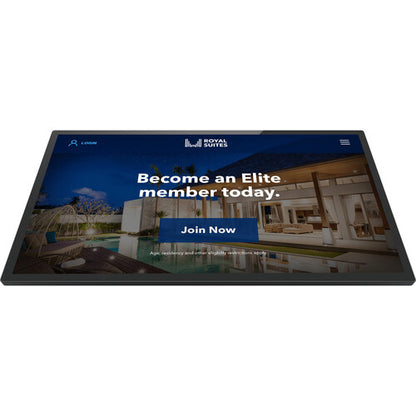 Monitor comercial Elo Touch 5554L de 55" UHD 4K con pantalla táctil PCAP y antirreflejo MFR # E104315