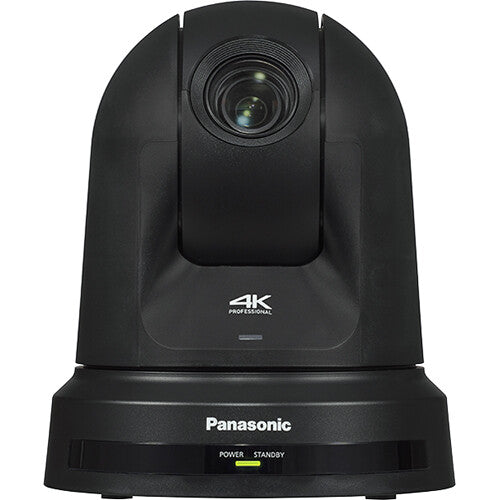 Cámara PTZ Panasonic UE40 4K30 HDMI NDI con zoom de 24x y seguimiento automático (negra) MFR # AW-UE40KPJ5