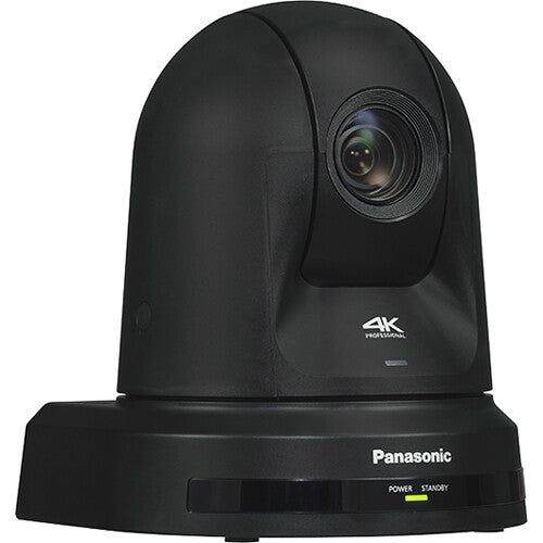 Cámara PTZ Panasonic UE40 4K30 HDMI NDI con zoom de 24x y seguimiento automático (negra) MFR # AW-UE40KPJ5