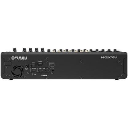 Consola de mezclas digital Yamaha MGX16V de 22 canales con interfaz de vídeo (negra) # MGX16V B