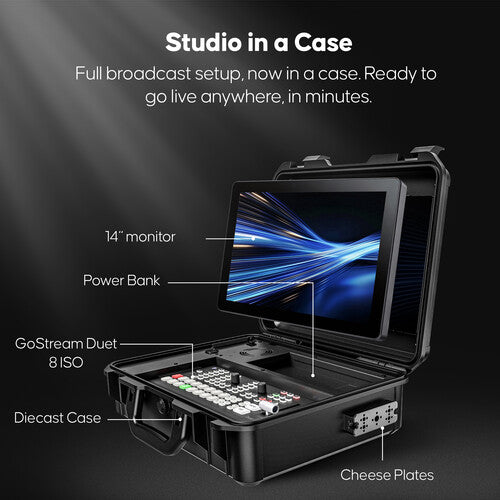 Kit mezclador-conmutador de vídeo para transmisión en directo de 8 canales OSEE GoStream Duet 8 ISO KIT