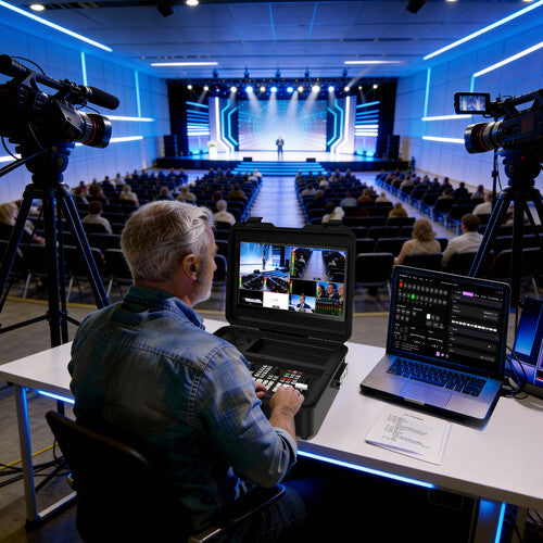 Kit mezclador-conmutador de vídeo para transmisión en directo de 8 canales OSEE GoStream Duet 8 ISO KIT