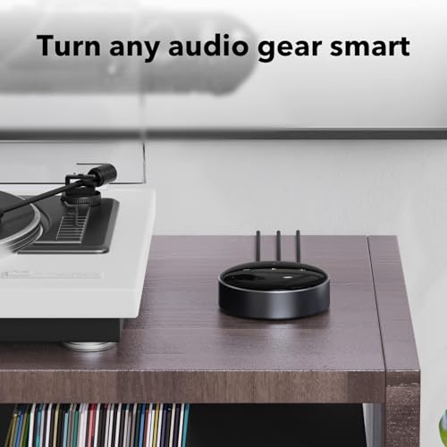 WiiM Mini AirPlay 2 - Streamer de audio inalámbrico, estéreo multihabitación, preamplificador, funciona con asistentes de voz Alexa y Siri, transmite audio de alta resolución desde Amazon Music, Tidal ASR001