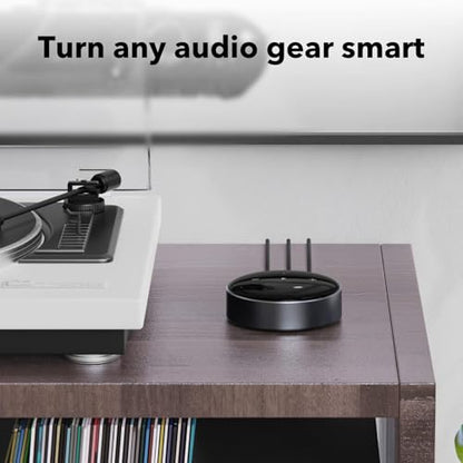WiiM Mini AirPlay 2 - Streamer de audio inalámbrico, estéreo multihabitación, preamplificador, funciona con asistentes de voz Alexa y Siri, transmite audio de alta resolución desde Amazon Music, Tidal ASR001