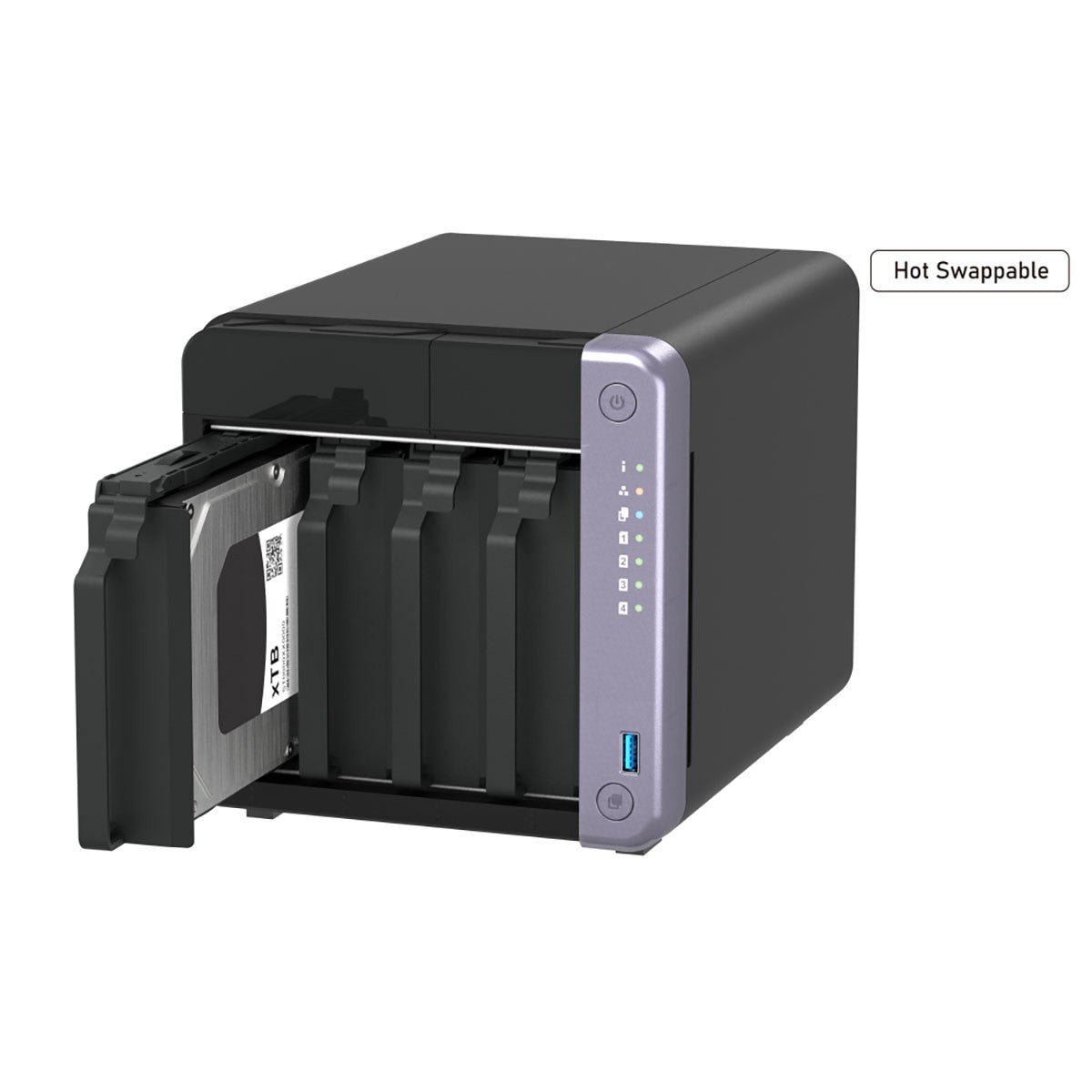 Gabinete NAS QNAP TS-432X-4G de 4 bahías, sin discos
