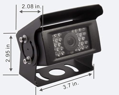 AHD 1080P Sistema de cámara de visión trasera inversa con cable de 7 pulgadas, línea de guía, cámara de visión nocturna IR impermeable IP69K, para