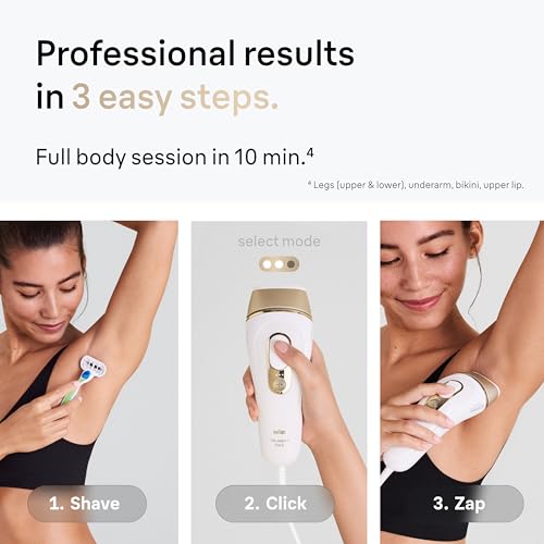 Braun - Dispositivo de depilación láser de larga duración IPL para mujeres y hombres, Silk Expert Pro5 PL5157, cuerpo completo, con maquinilla de afeitar Venus y estuche de lujo