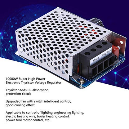 AC 110V 230V 10000W regulador de voltaje de tiristor, regulador de voltaje electrónico SCR, controlador de velocidad del motor para motor eléctrico