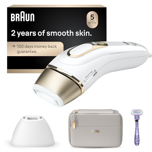 Braun - Dispositivo de depilación láser de larga duración IPL para mujeres y hombres, Silk Expert Pro5 PL5157, cuerpo completo, con maquinilla de afeitar Venus y estuche de lujo