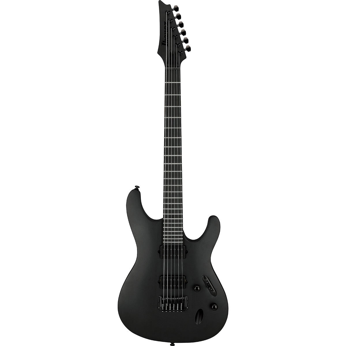 Guitarra eléctrica Ibanez S Iron Label Series S721RB, color negro mate.