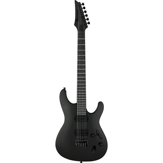 Guitarra eléctrica Ibanez S Iron Label Series S721RB, color negro mate.