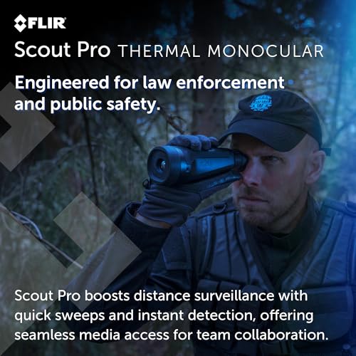 Flir Scout Pro Thermal Imaging Monocular 15001-0101, detección de 1,640.4 ft, FOV
