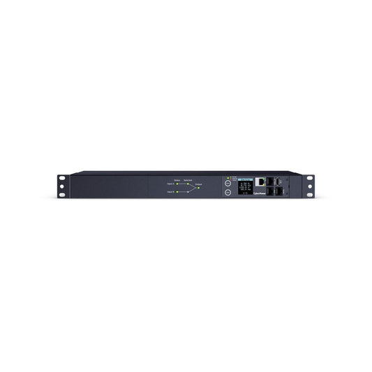 Unidad de distribución de energía conmutada ATS CyberPower PDU44001 de 10 tomas para montaje en rack de 1U