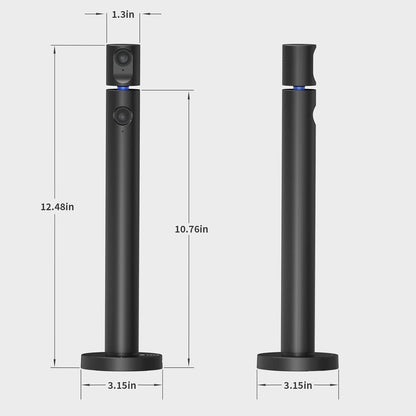 CZUR Cámara web dual Halo X Pro para PC, cámara web 1080P con micrófono, cámara USB para computadora, vista de 90°, Plug & Play, compatible con Windows y Mac; para Skype/TikTok/YouTube/Yahoo Messenger