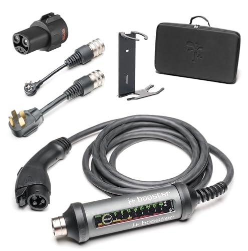 J+ Cargador portátil de nivel 2 EV de 40 amperios con adaptador J1772 a NACS, estaciones de carga de vehículos eléctricos de 240 V, nivel 2 NEMA 14-50 y 5-15 certificado ETL, EVSE, IP67, cable de 25