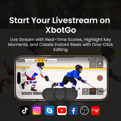 Cámara de acción deportiva Chameleon AI, sistema de seguimiento de cardán deportivo con seguimiento de equipos y jugadores, video COMS 4K, rotación de 360°, FOV de 120°, transmisión en vivo