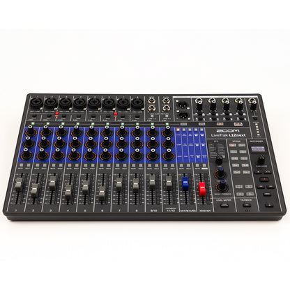 Zoom LiveTrak L12next Mezclador/grabador digital de 12 canales , paquete con cabezal de monitor ZOZL12NEXTK