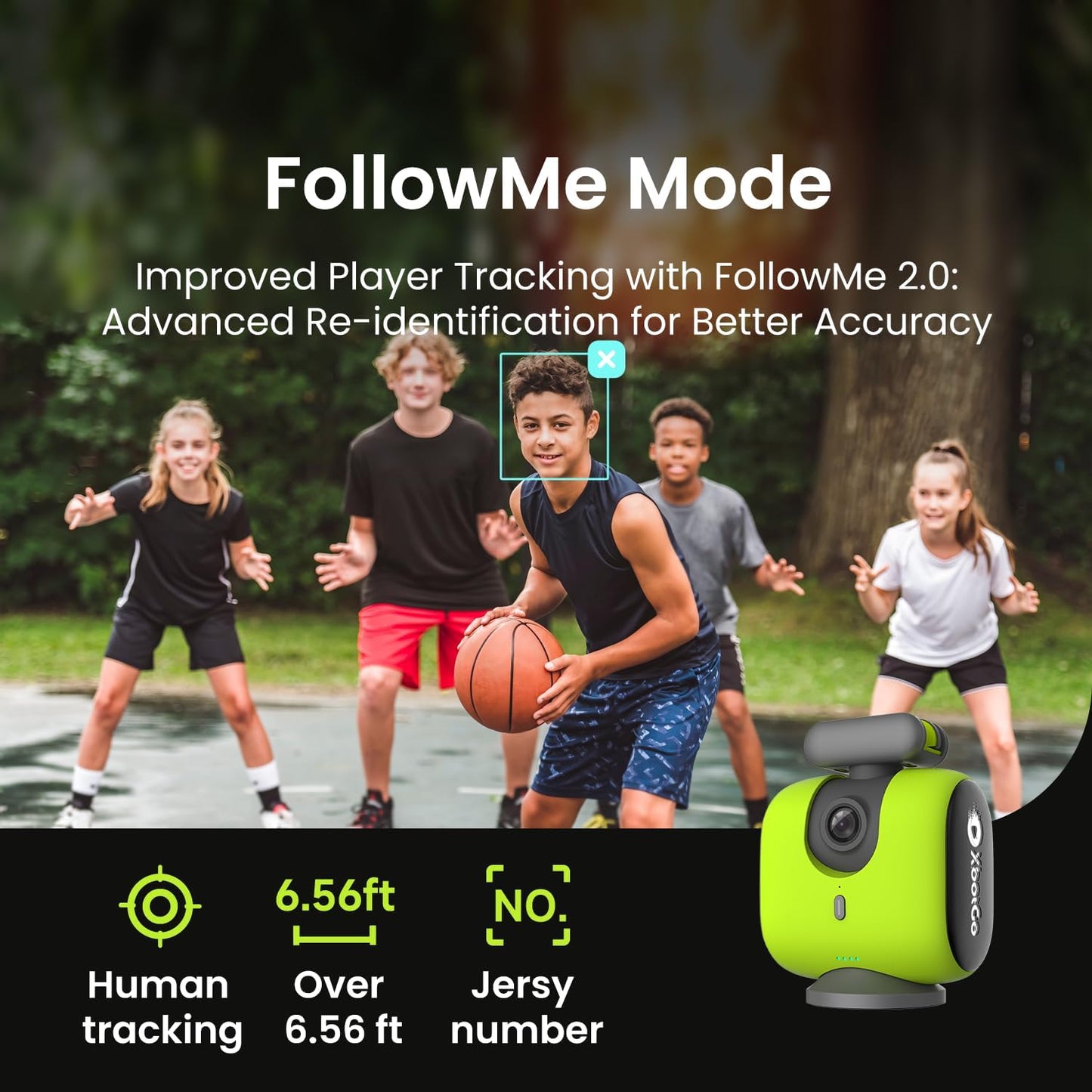Cámara de acción deportiva Chameleon AI, sistema de seguimiento de cardán deportivo con seguimiento de equipos y jugadores, video COMS 4K, rotación de 360°, FOV de 120°, transmisión en vivo