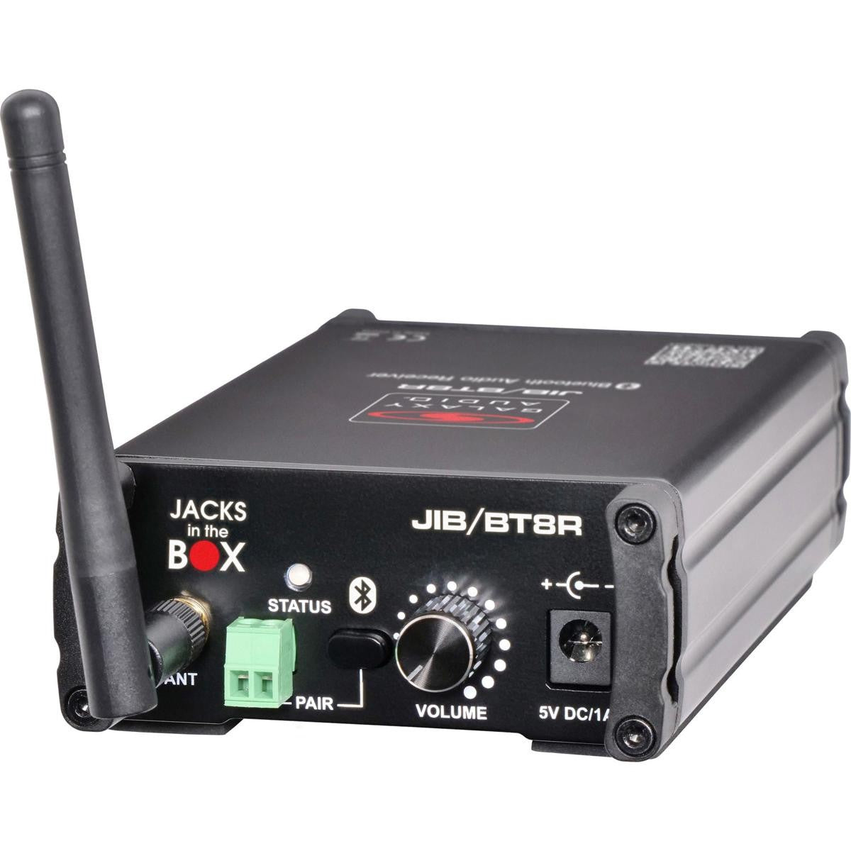 Receptor Bluetooth estéreo Galaxy Audio Jacks In The Box BT8R con XLR y 1/4" O -GAJIBBT8R